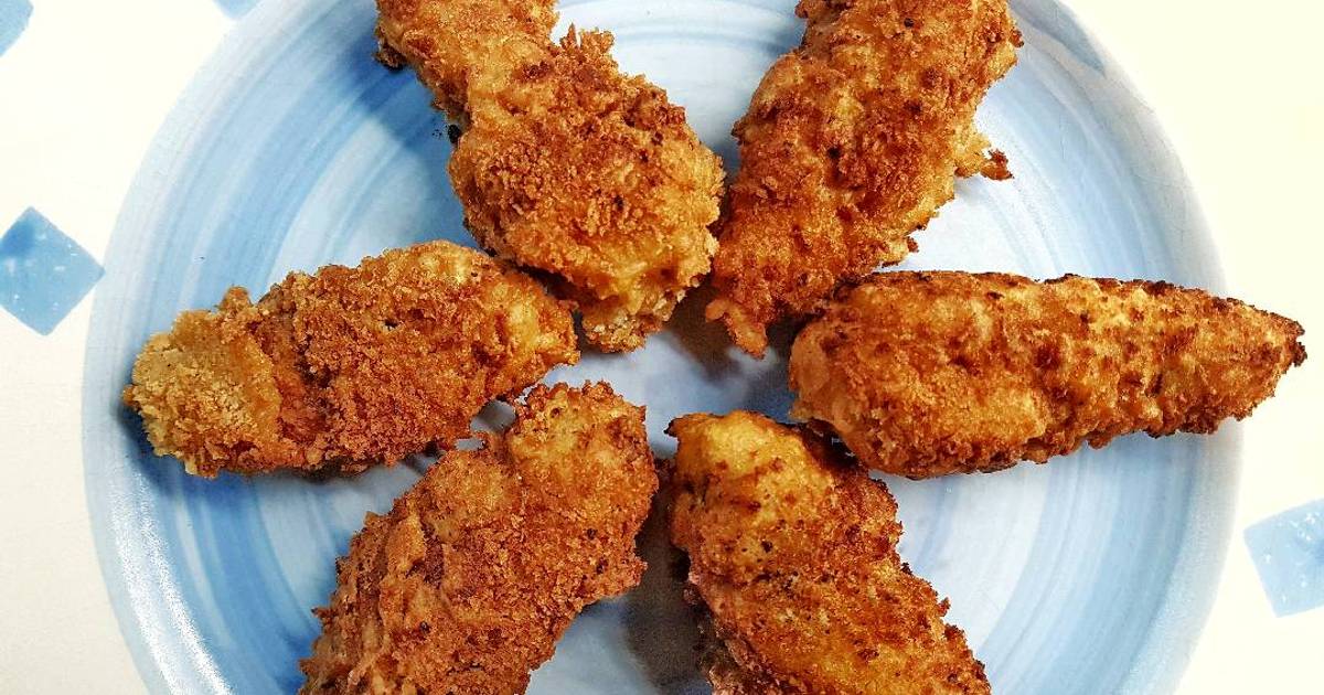 Cómo hacer alitas rebozadas con pan rallado 1 alitas de pollo rebozadas con pan rallado