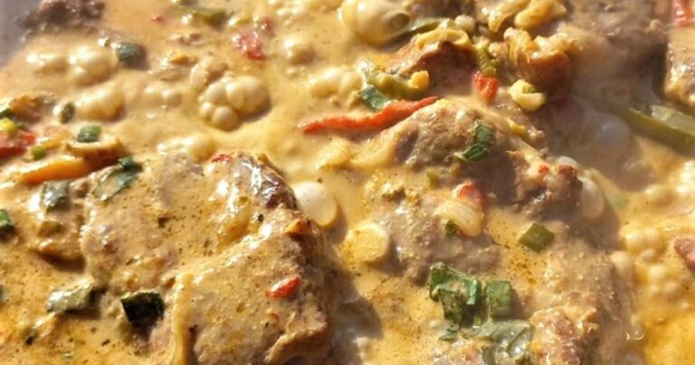 Cómo preparar bondiola al disco con cerveza y crema