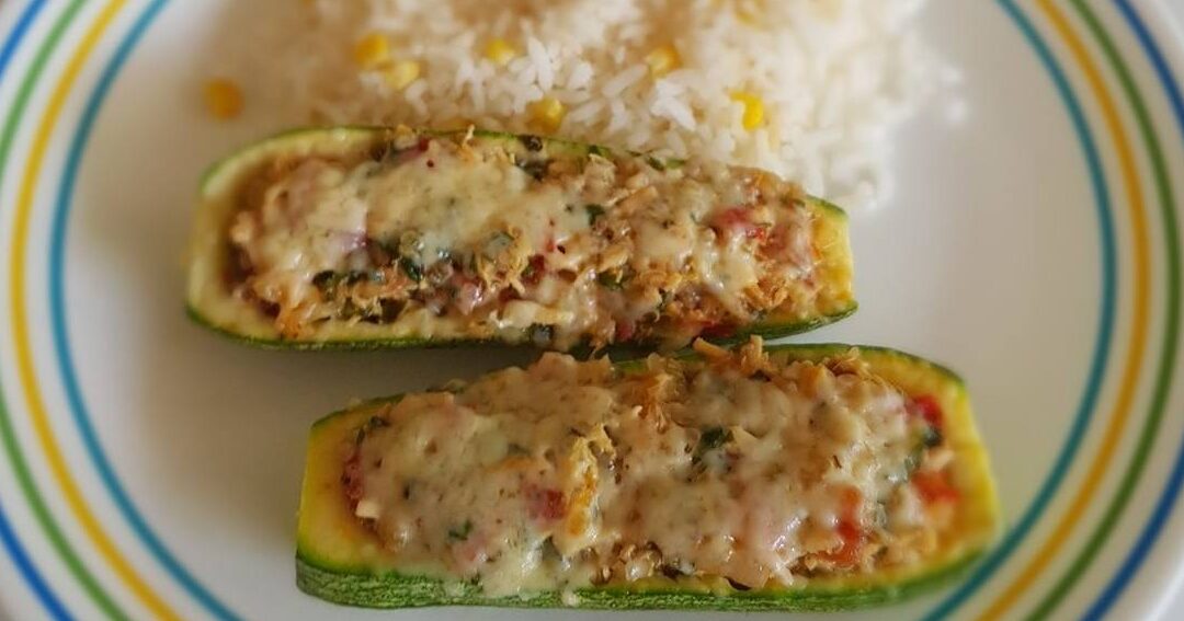 calabacitas rellenas con pollo y queso argentinas