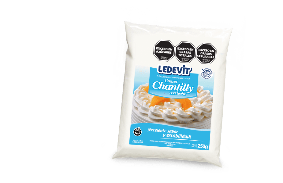 crema chantilly en polvo listo para usar
