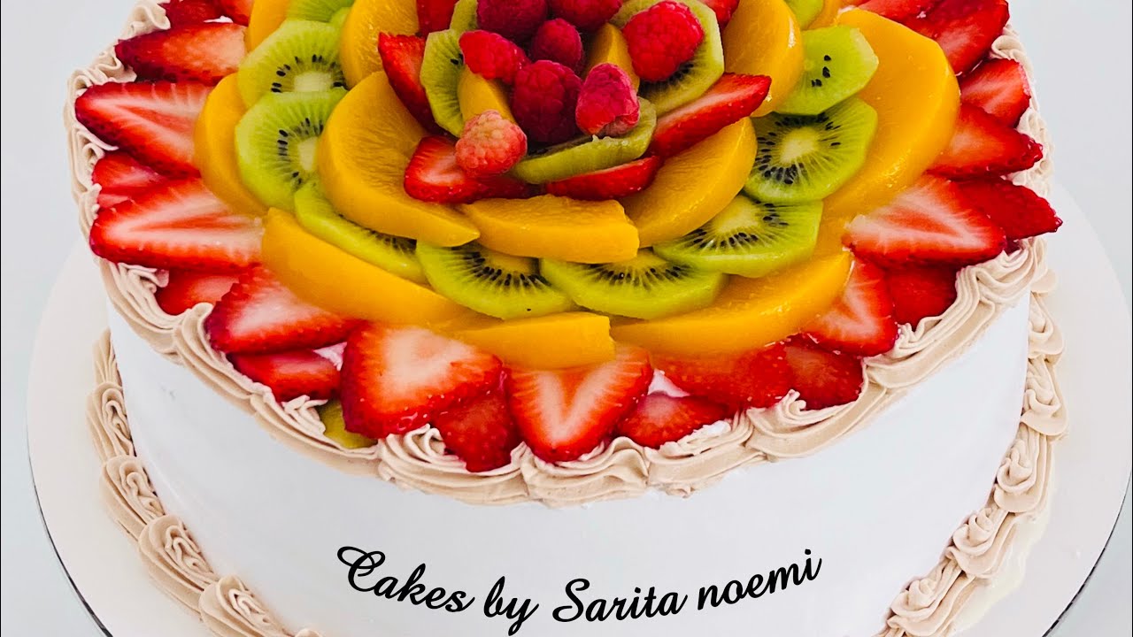 decoracion de tarta con frutas frescas