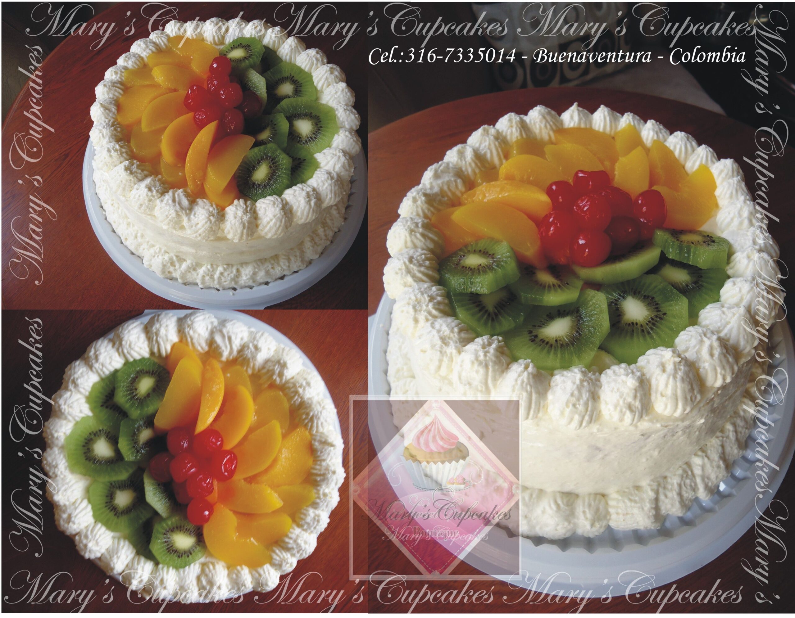 decoracion de torta tres leches colorida scaled