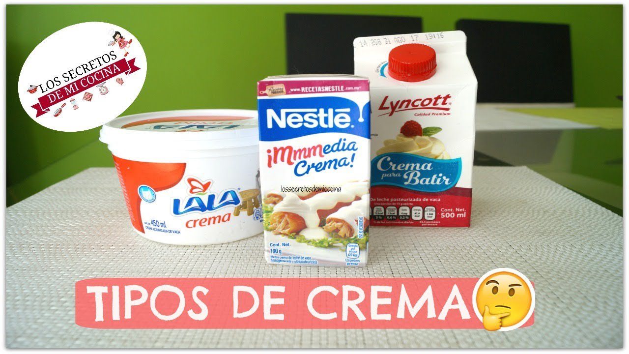 diferencias entre crema pasteurizada y crema de leche