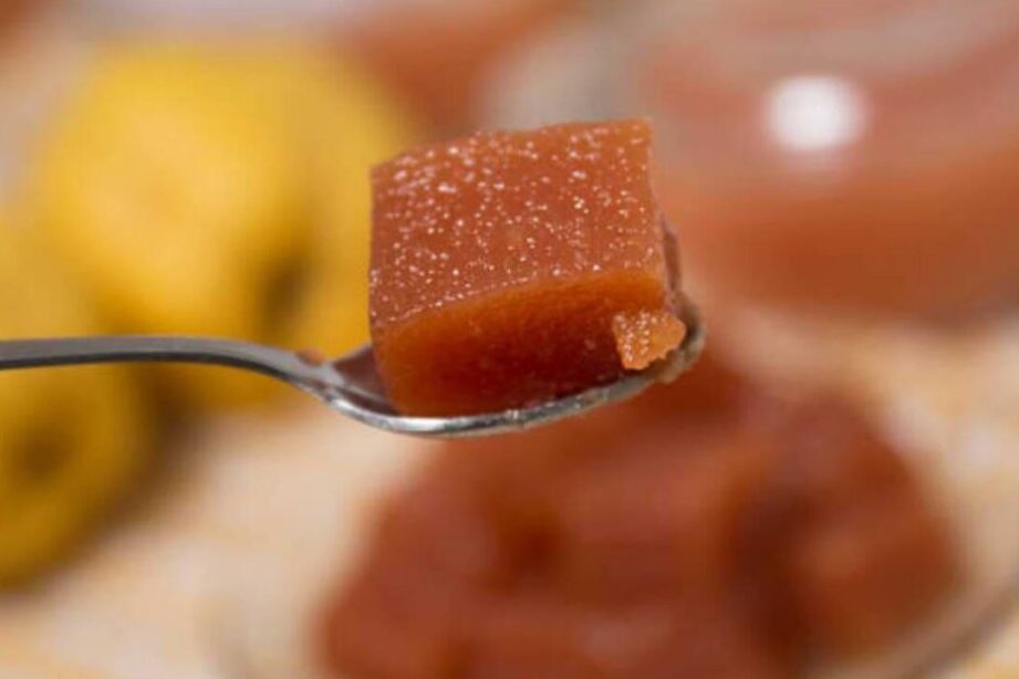 Dulce de membrillo argentino: una delicia para endulzar tus días 1 dulce de membrillo argentino en una cuchara
