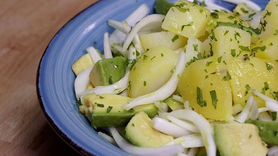 ensalada de palta y papa deliciosa combinacion argentina