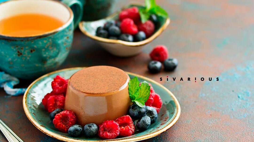 flan de chocolate argentino con caramelo dorado