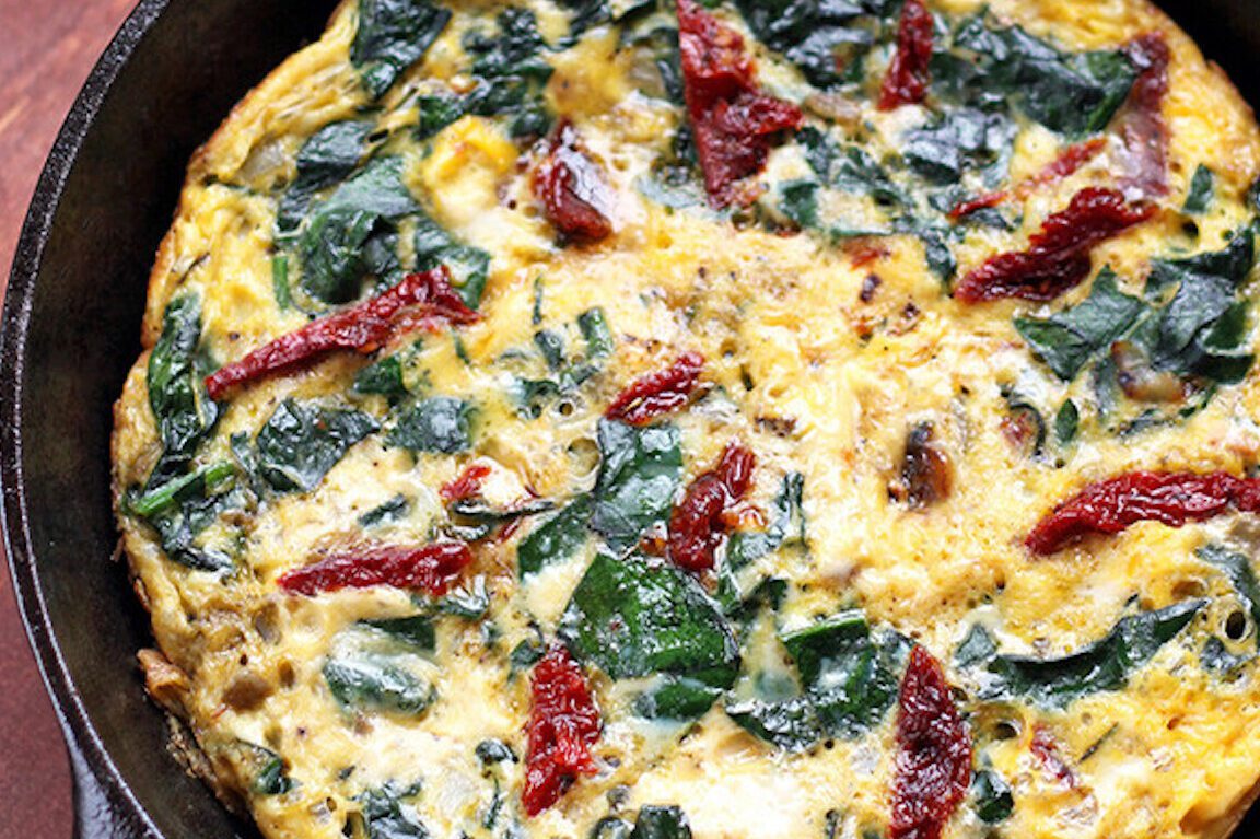 frittata vegetariana de espinacas una receta deliciosa y saludable