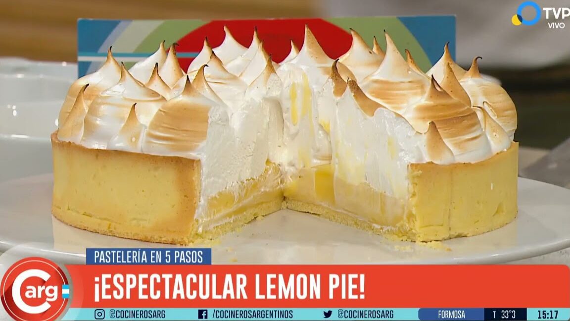 imagen de un delicioso lemon pie argentino
