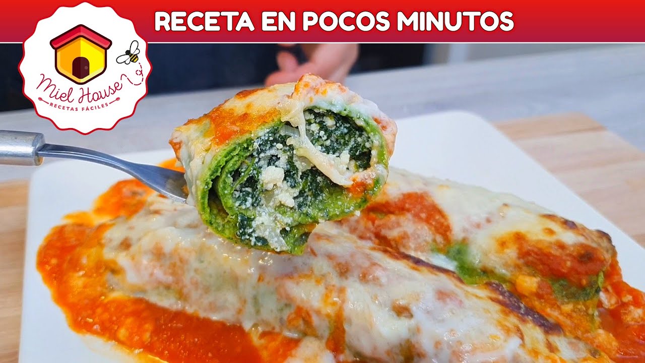 masa de canelones hecha en licuadora