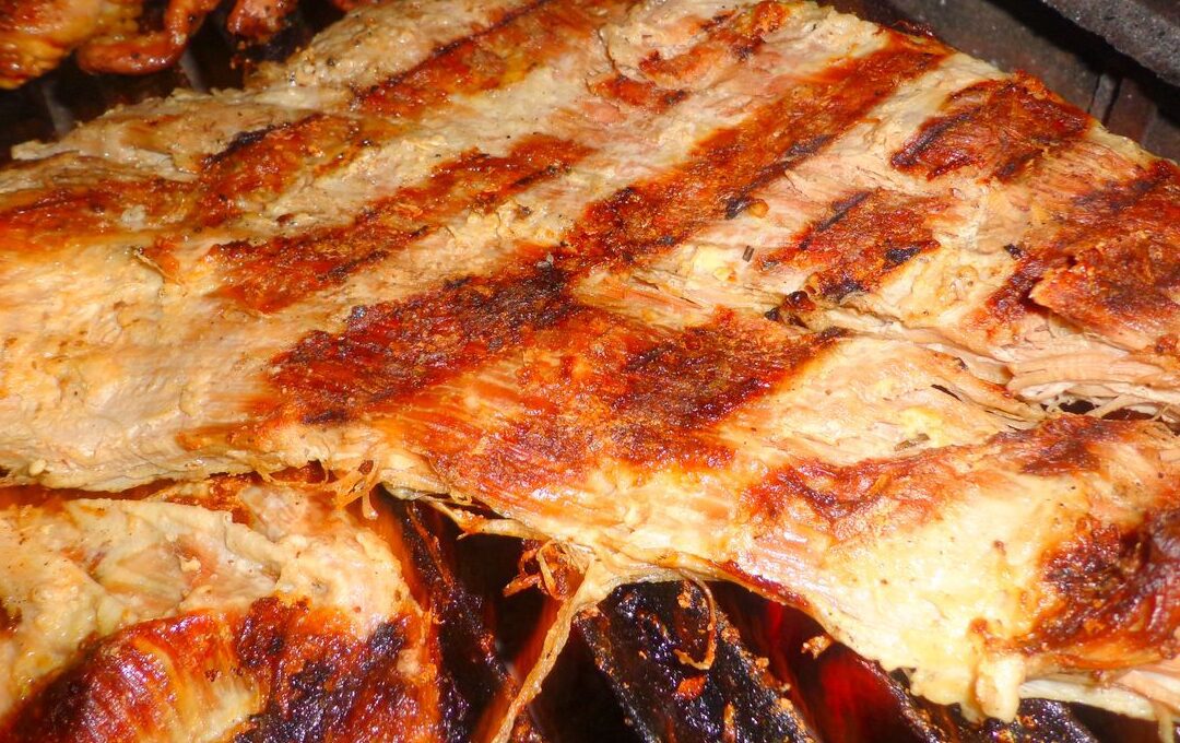 matambre tiernizado con leche en la parrilla