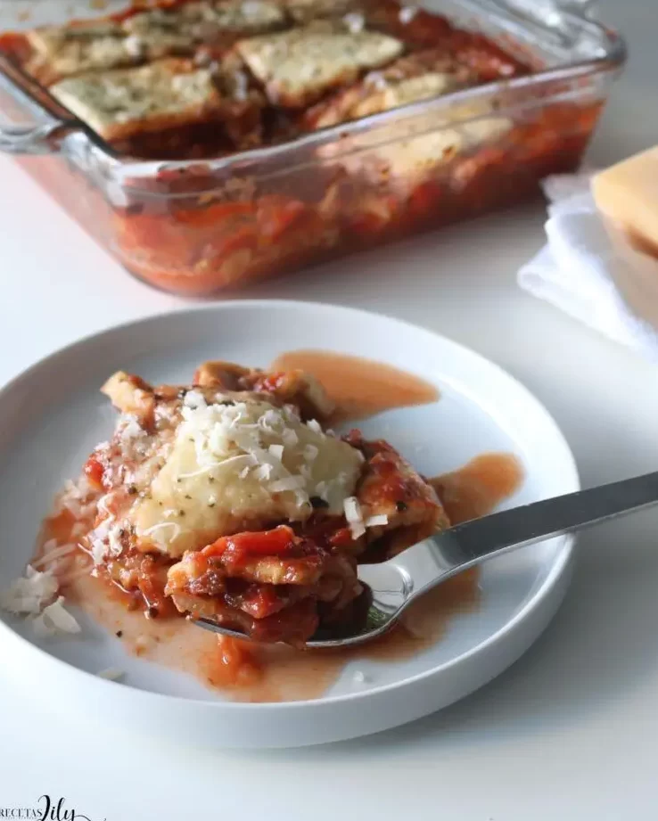 mil hojas vegetariano deliciosa berenjena a la parmesana