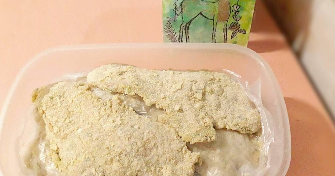 milanesas frescas en una heladera