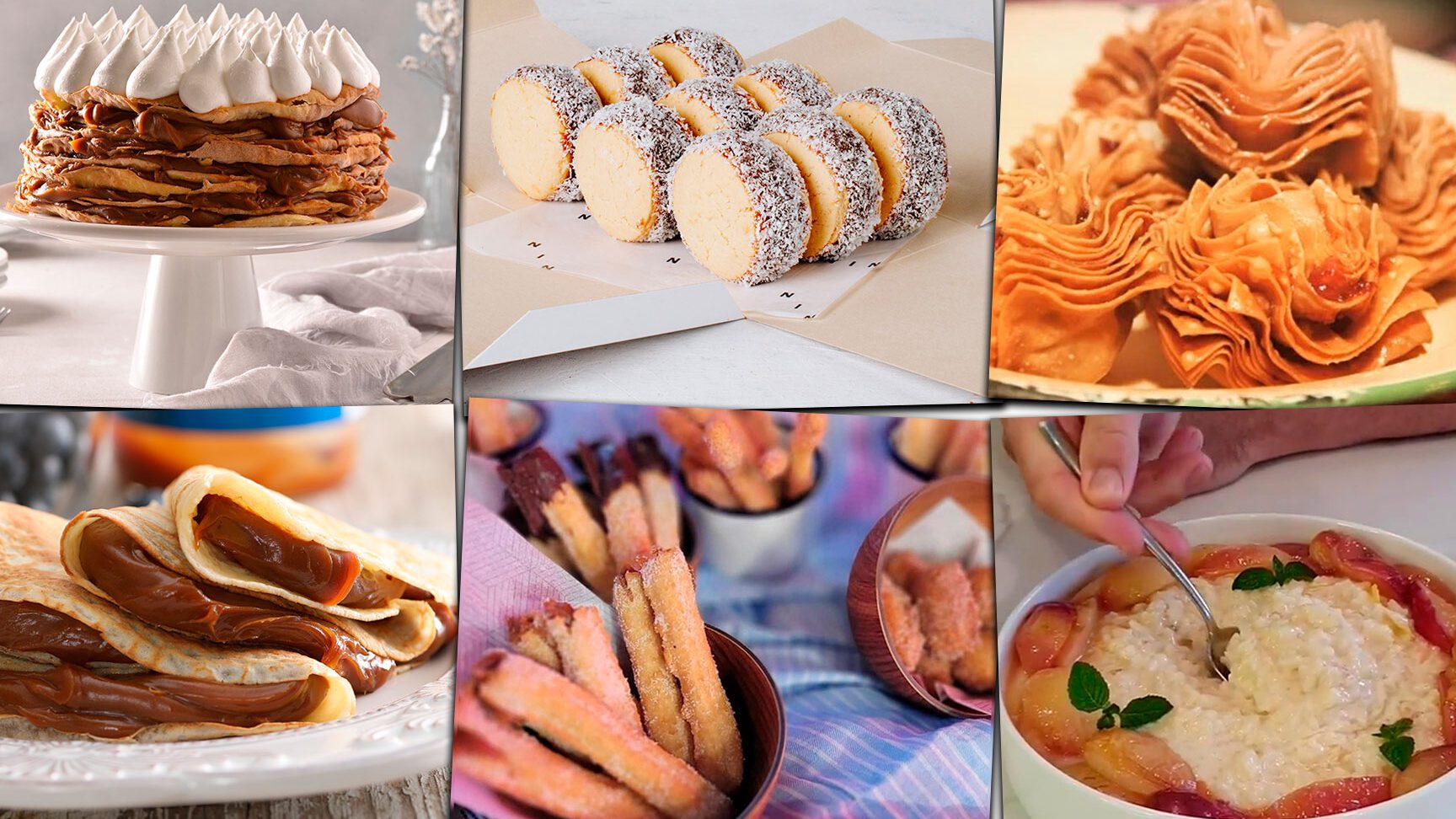 montana de postres argentinos con azucar impalpable casera