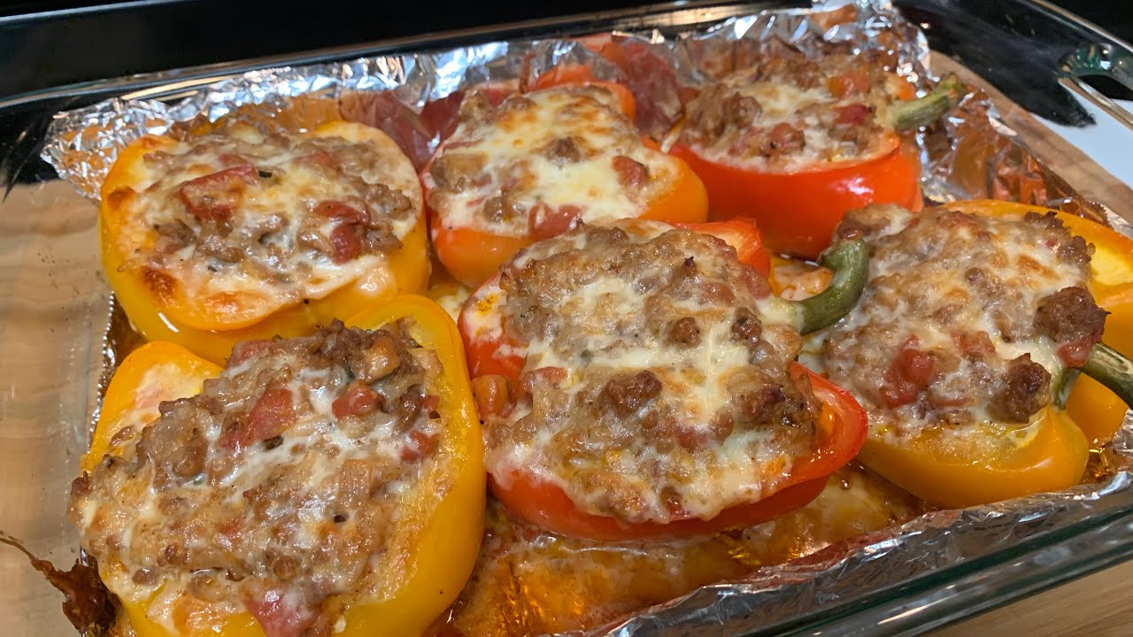 morrones rellenos con carne picada deliciosos
