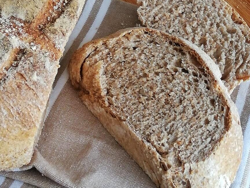 pan casero de harina integral delicioso y saludable