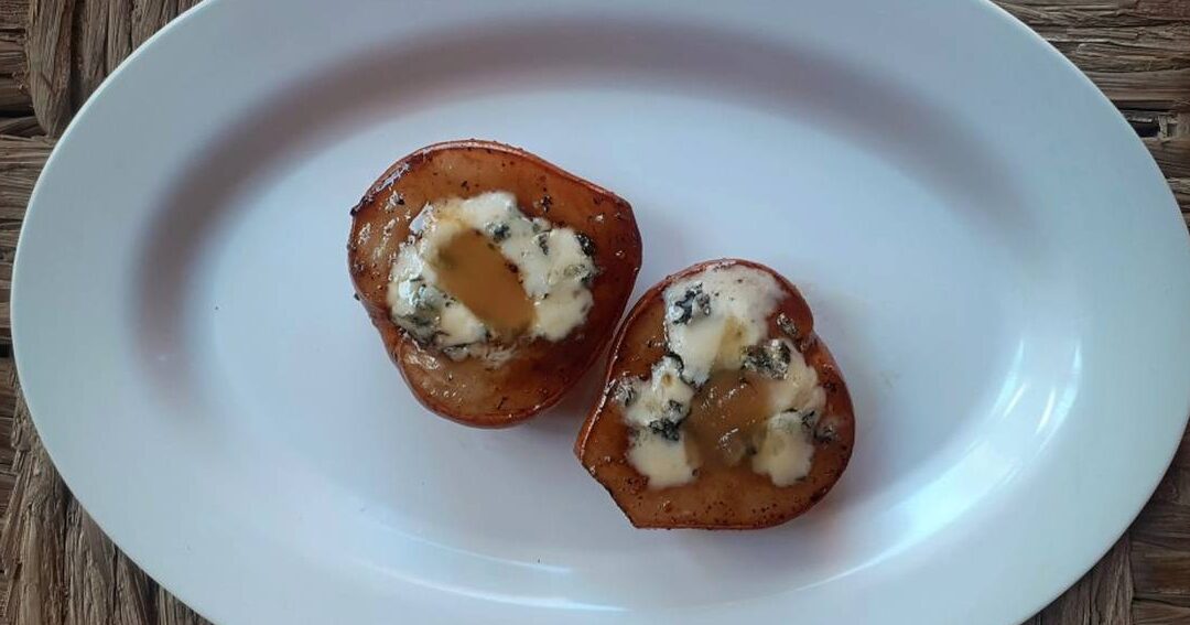 peras al roquefort con toque gourmet