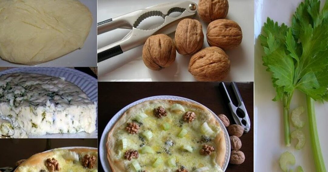 pizza argentina con roquefort y nuez delicia gourmet