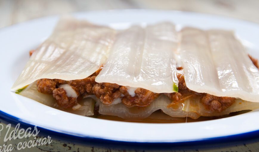 plato de lasana de pencas de acelga delicioso