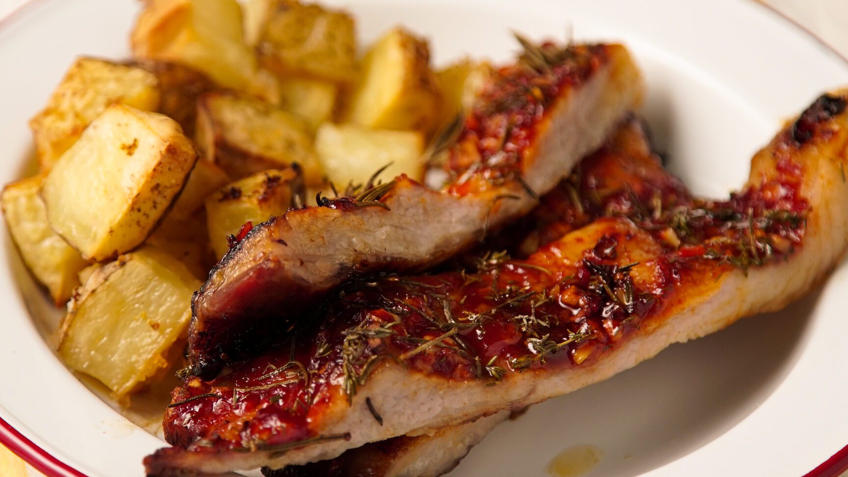 plato de matambre al horno jugoso y dorado