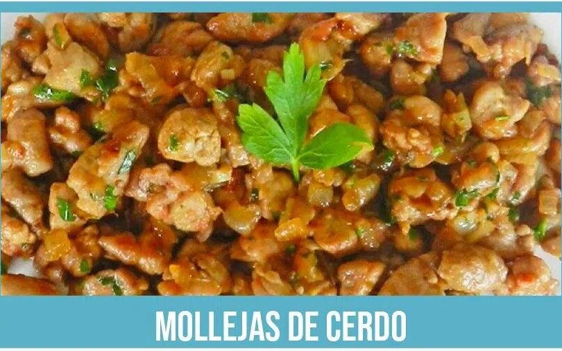 plato de mollejas al vino tinto delicioso y tentador