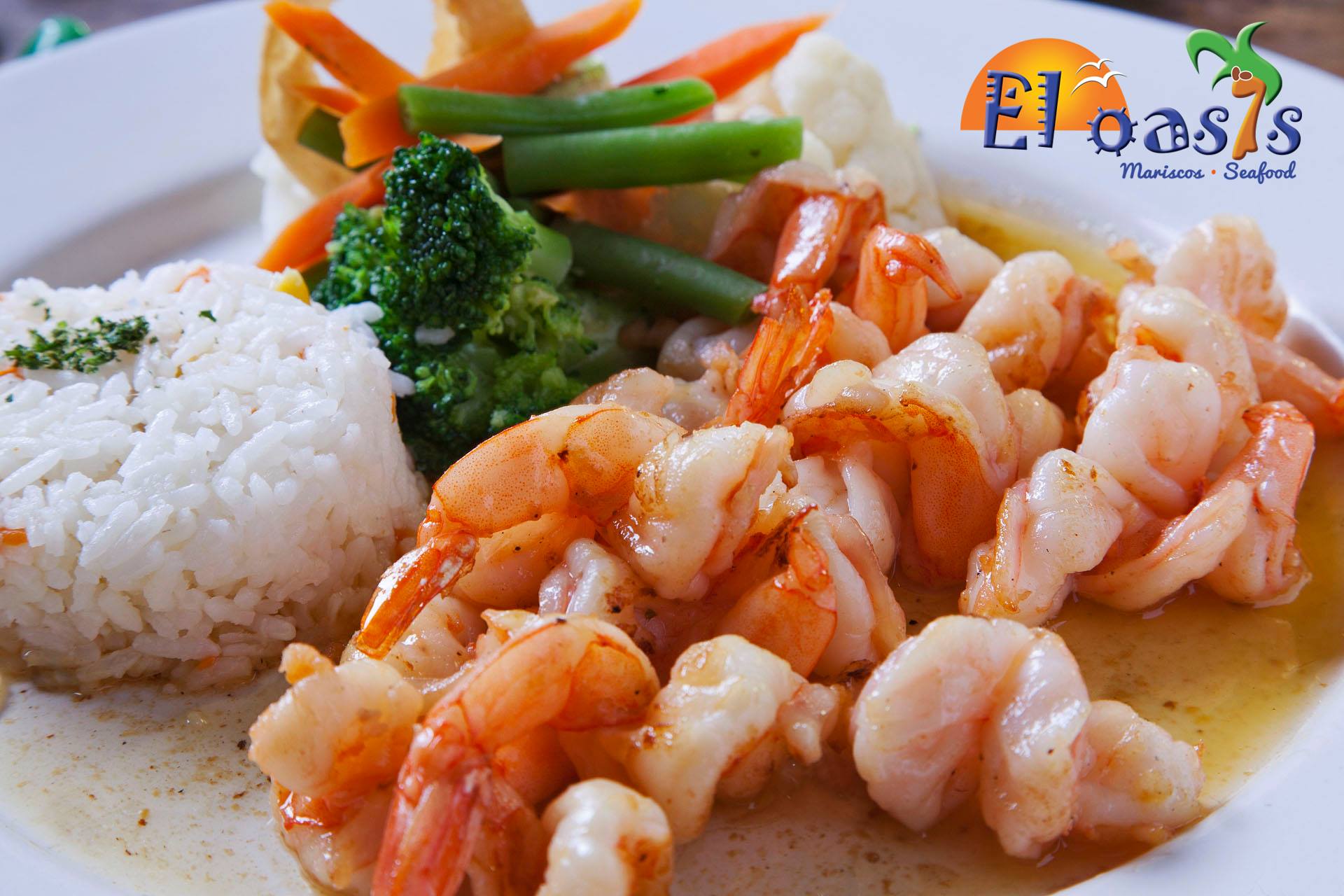 plato de pescados y mariscos