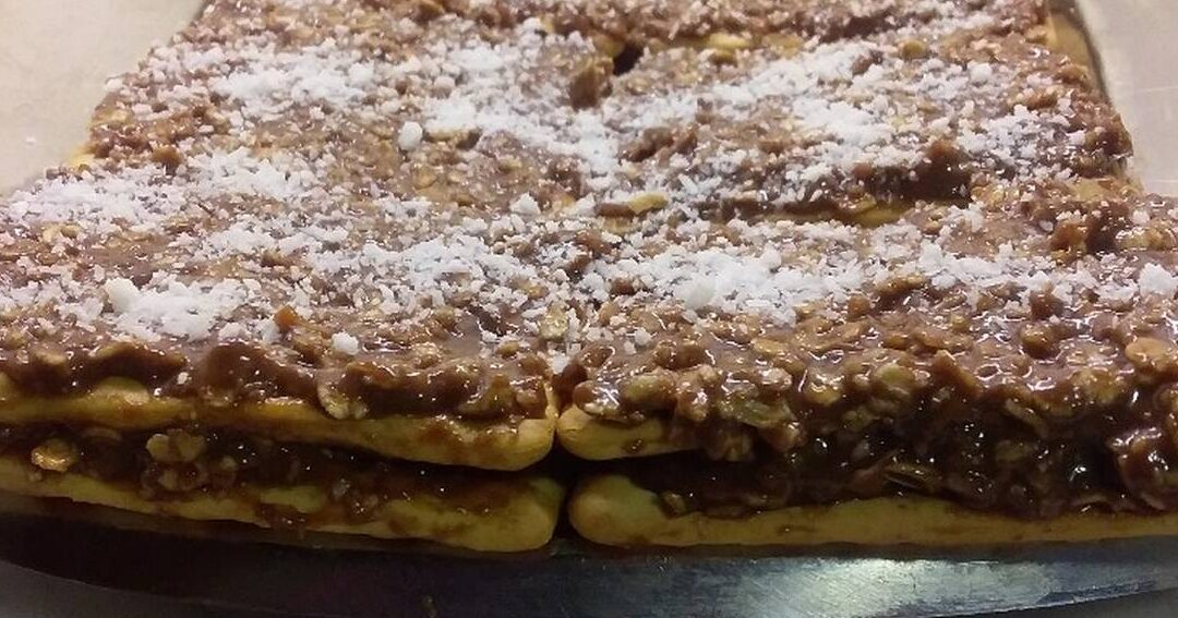 plato de turron de avena sin manteca
