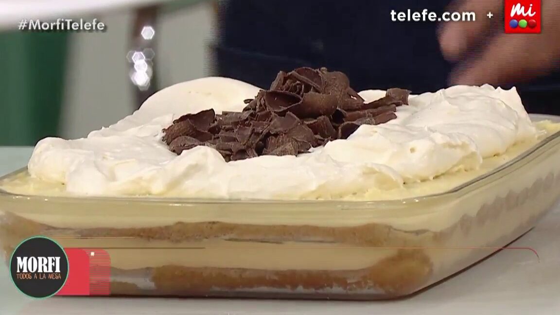 postre borracho con vainillas y crema moka