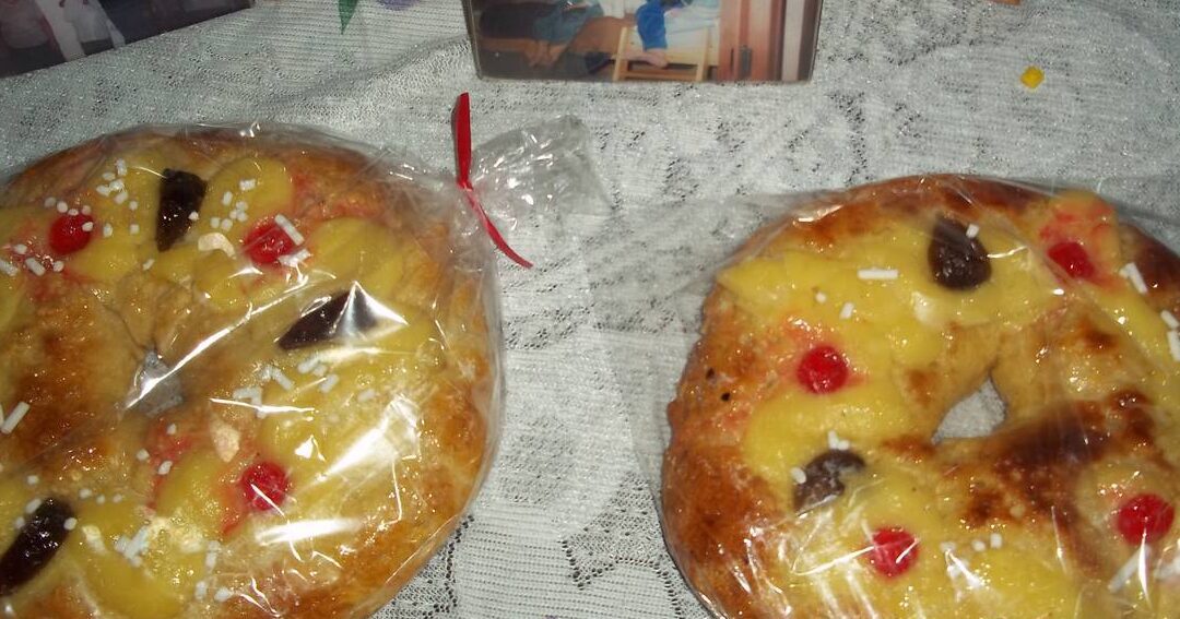 rosca de pascua con crema pastelera