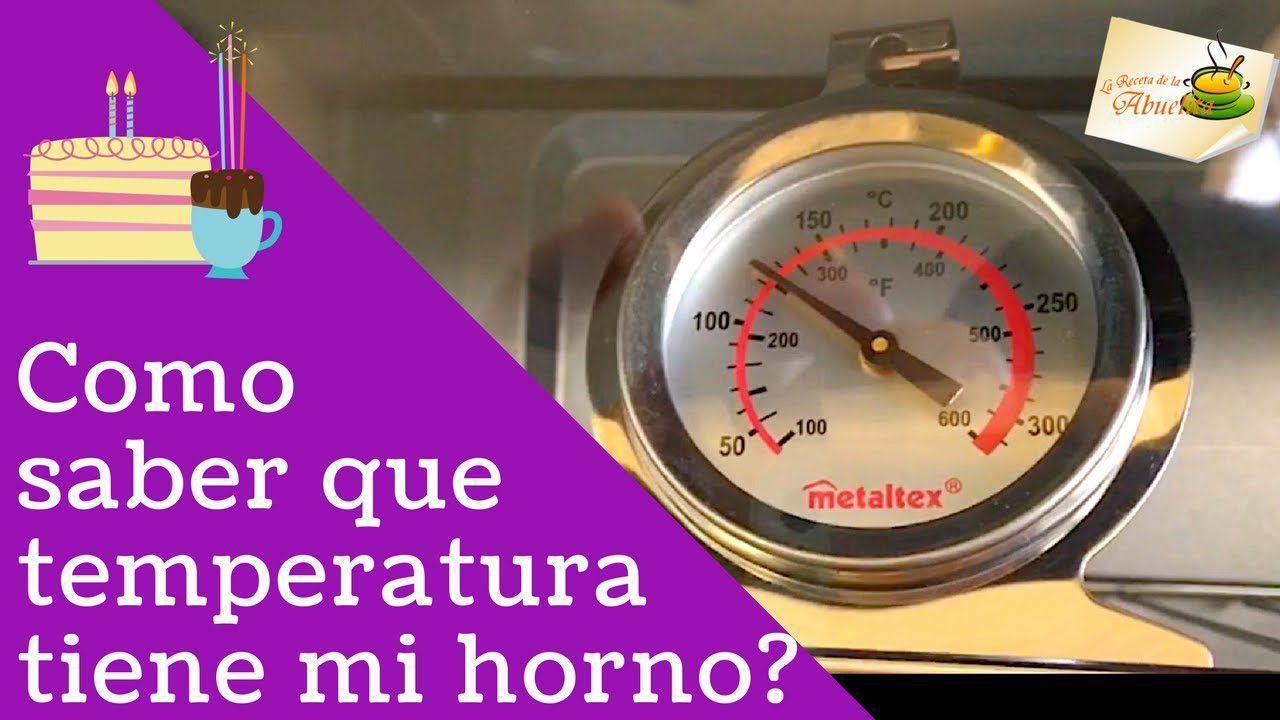 termometro de horno marcando temperatura ideal
