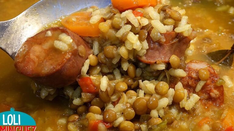 Guiso de lentejas argentino: ¡Irresistible receta con carne y arroz!