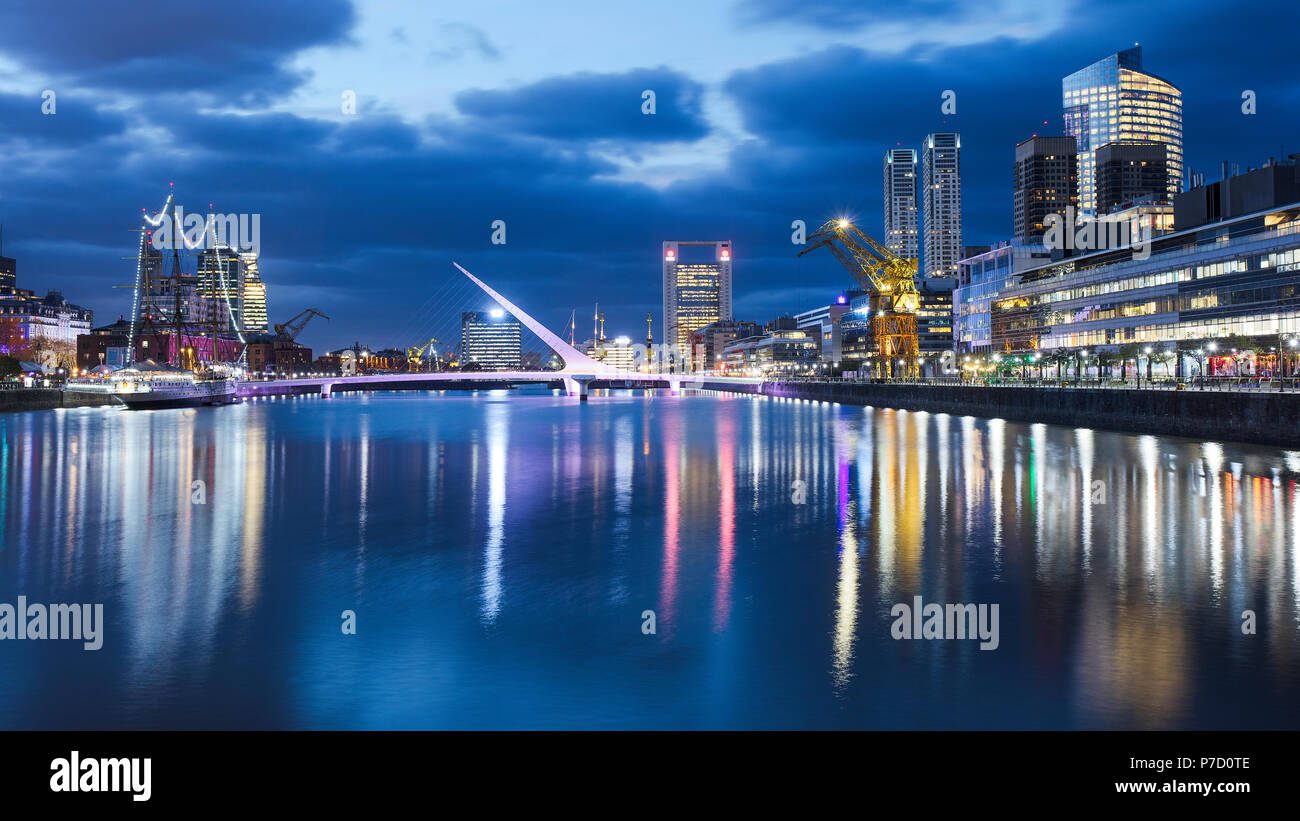 vista panoramica de puerto madero buenos aires